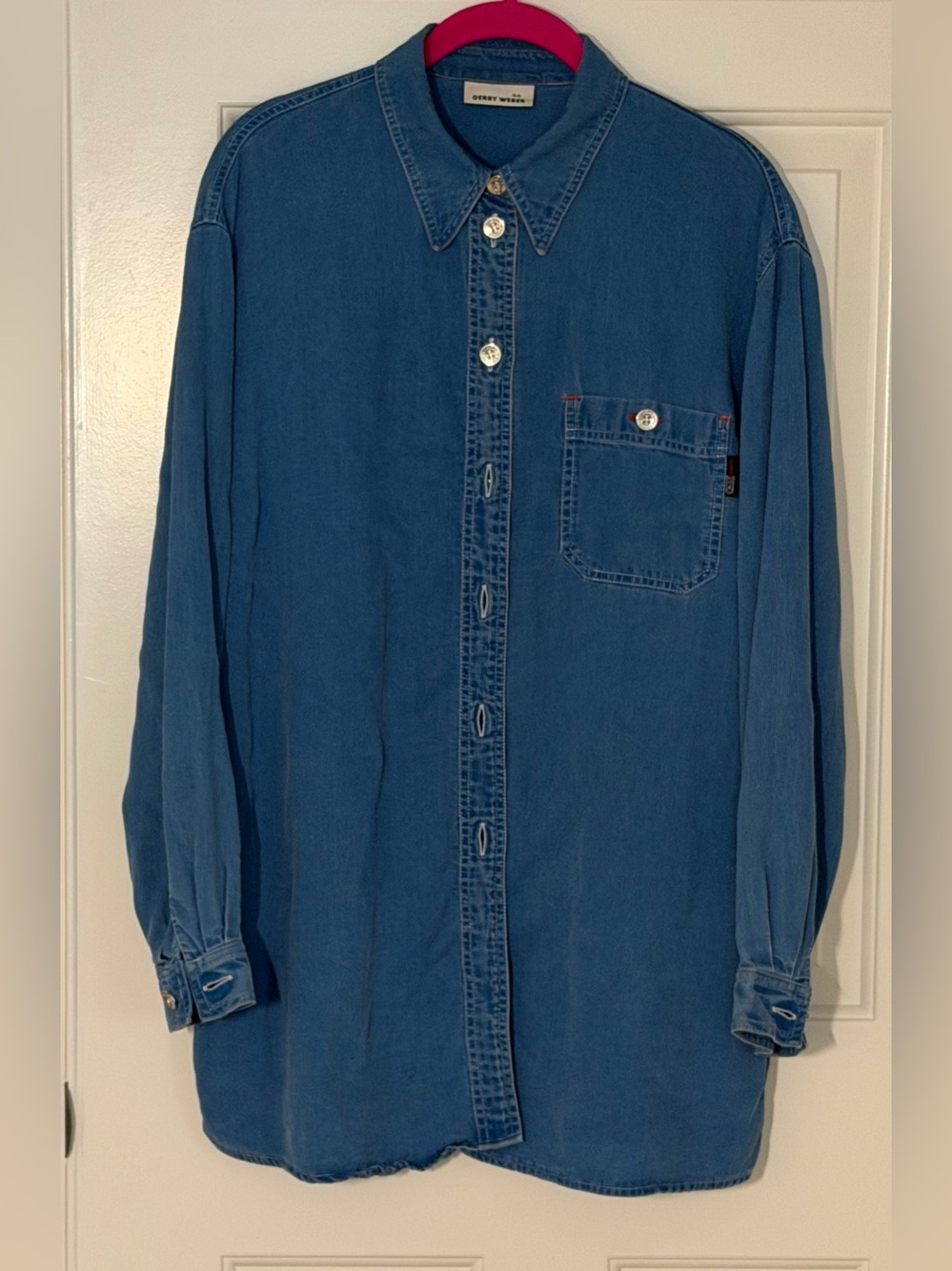 Gerry Weber Blue Corduroy Button-Down Shirt